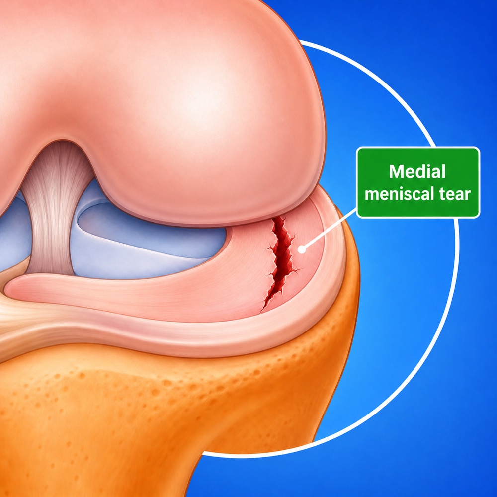Vertical longitudinal meniscal tear